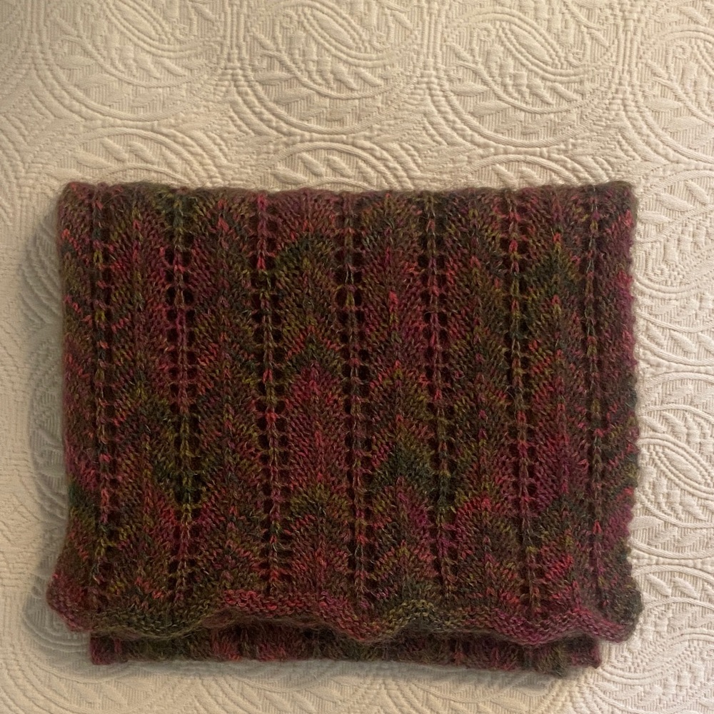 Hand-Knit Wool Scarf